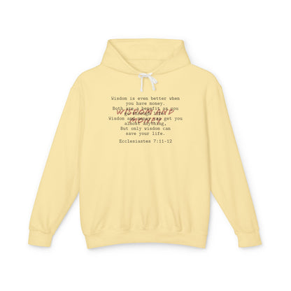 Biblical Wisdom Long Sleeve T-Shirt — Faith Scripture Christian Hoodie