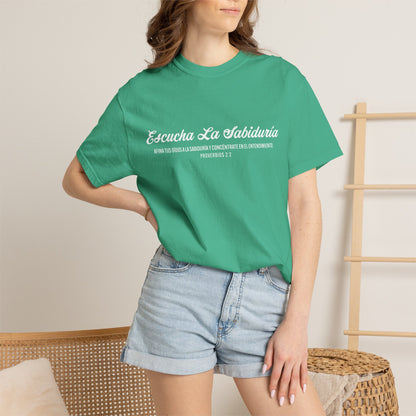Proverbios 2:2 "Escucha la Sabiduría" T-Shirt