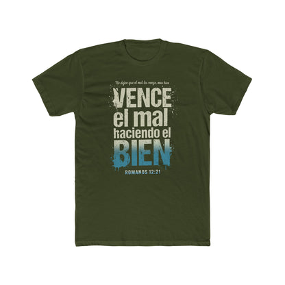 Spanish Scripture T-Shirt — "Vence el mal haciendo el bien" (Romans 12:21)
