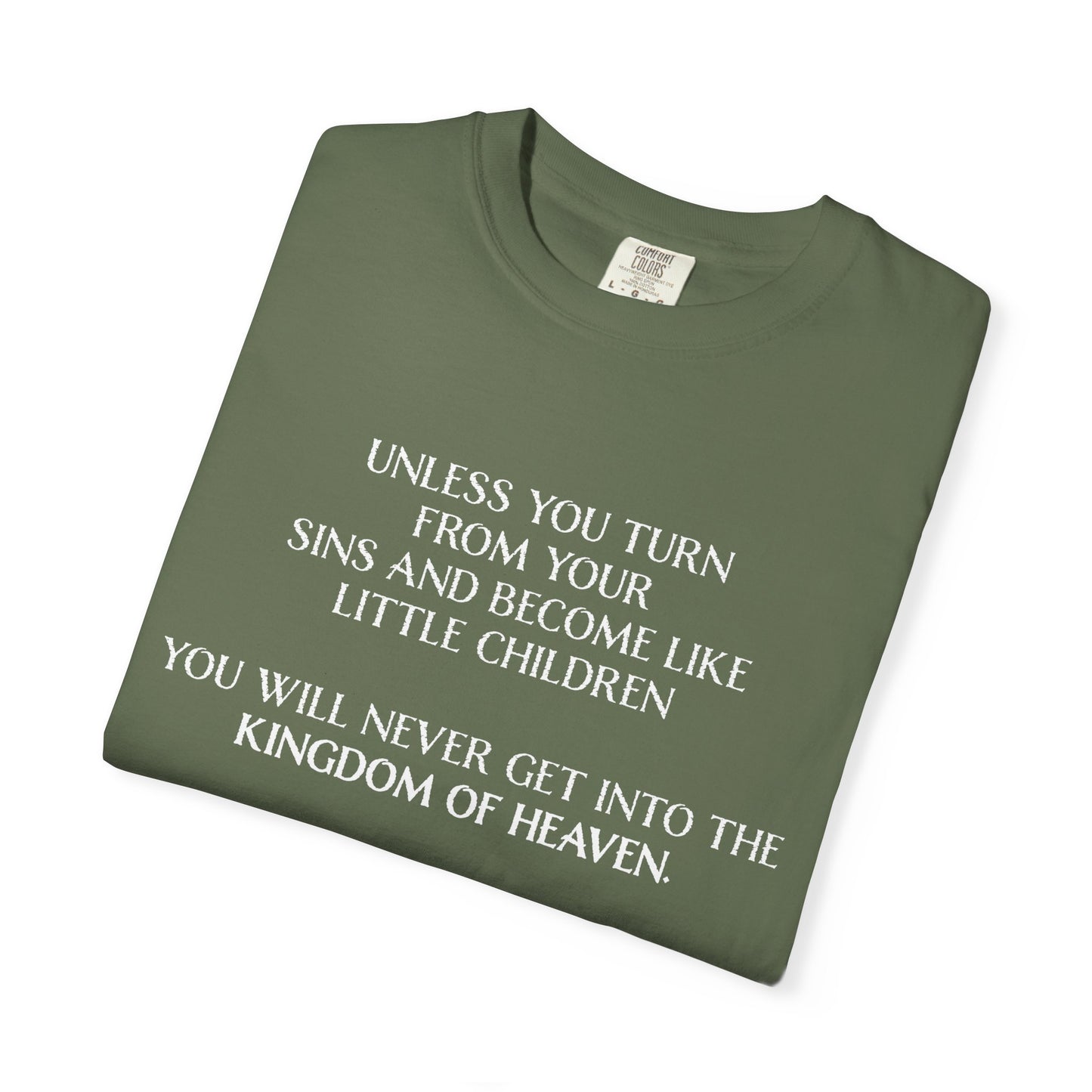 Matthew 18:3 100% Cotton T-shirt — Christian Scripture Tee