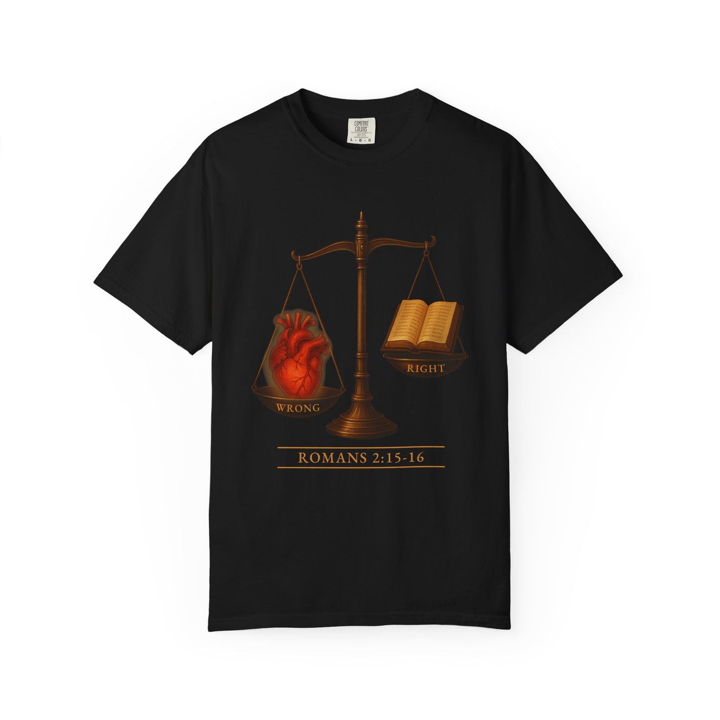 "Romans 2:15-16" 100% Cotton T-Shirt