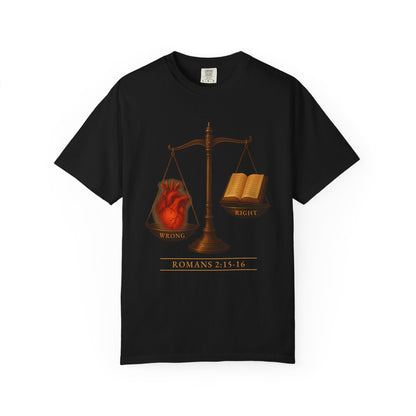 "Romans 2:15-16" 100% Cotton T-Shirt