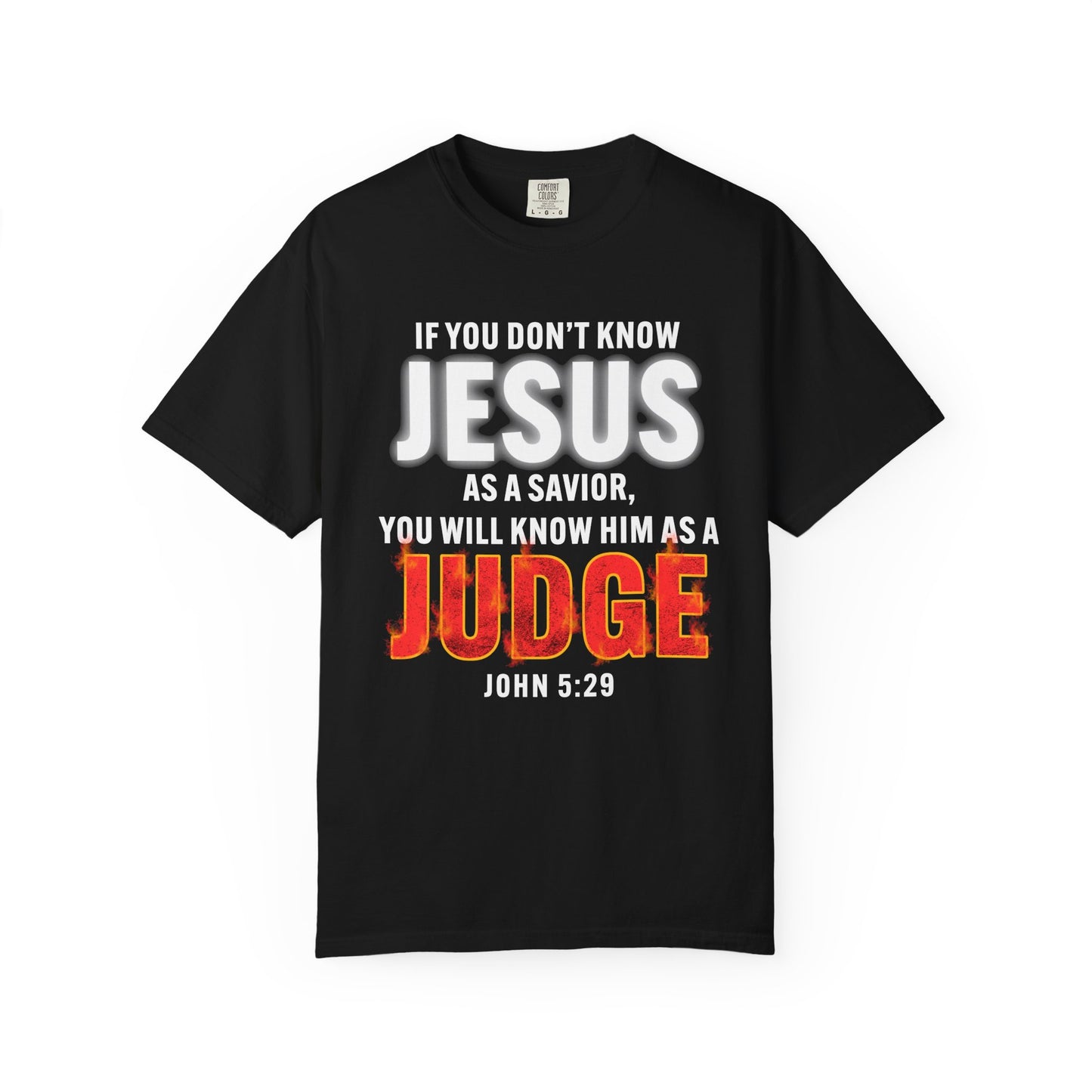 Know Jesus as Savior Cotton T-shirt — Faith-Based Christian Tee