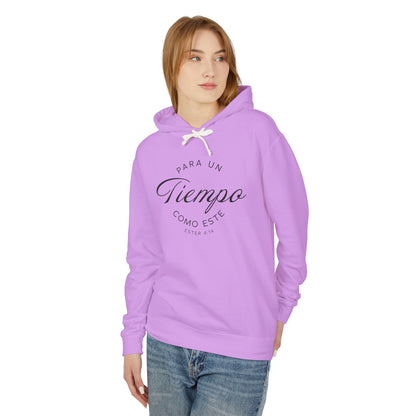 Para un Tiempo Como Este Ester 4:14 100% Cotton Hoodie Sweat-Shirt — Spanish Wise Woman Bible Verse