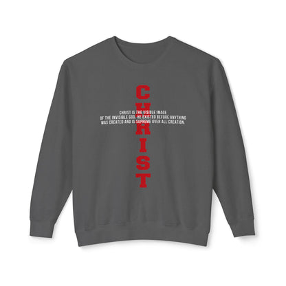 CHRIST the visible image of the invisible God  100%Cotton — Faith-Based Christian Sweatshirt