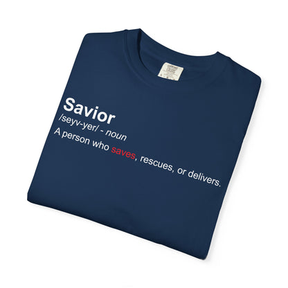 Savior Definition T-Shirt — 'Savior' Dictionary-Style Graphic Tee