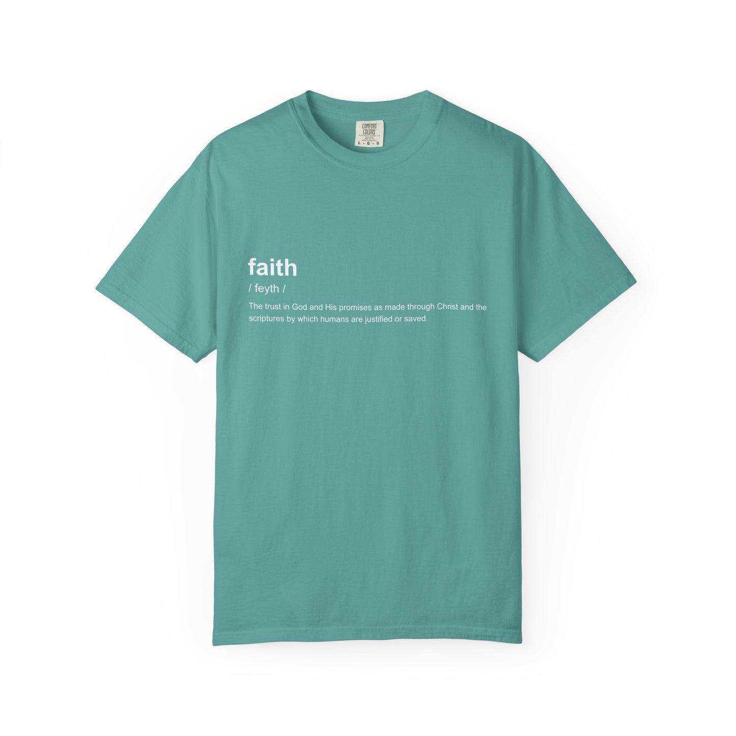 Faith Definition 100% Cotton T-Shirt — Inspirational Scripture Tee