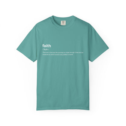 Faith Definition 100% Cotton T-Shirt — Inspirational Scripture Tee