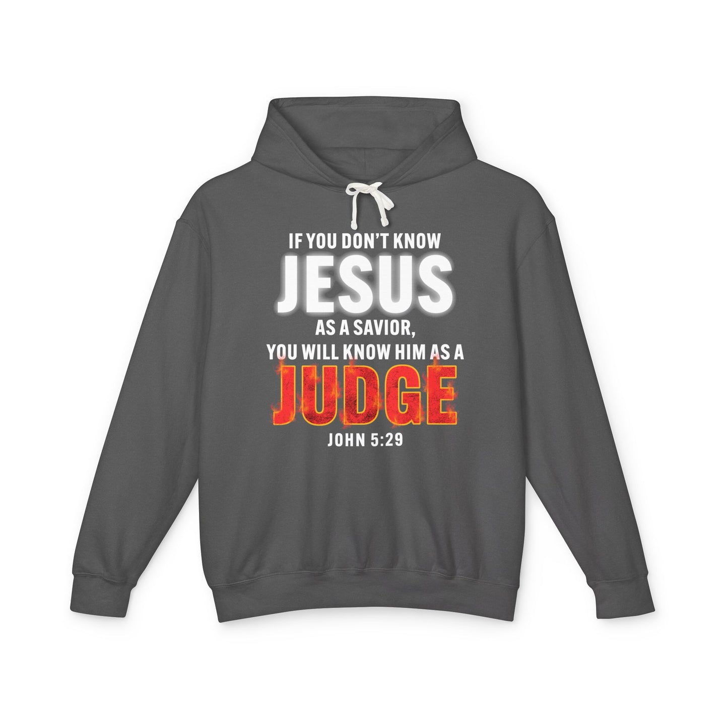 Know Jesus as Savior Cotton T-shirt — Faith-Based Christian Hoodie