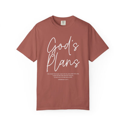God's Plans Jeremiah 29:11 100% Cotton‑Shirt — Inspirational Faith Graphic T-shirt