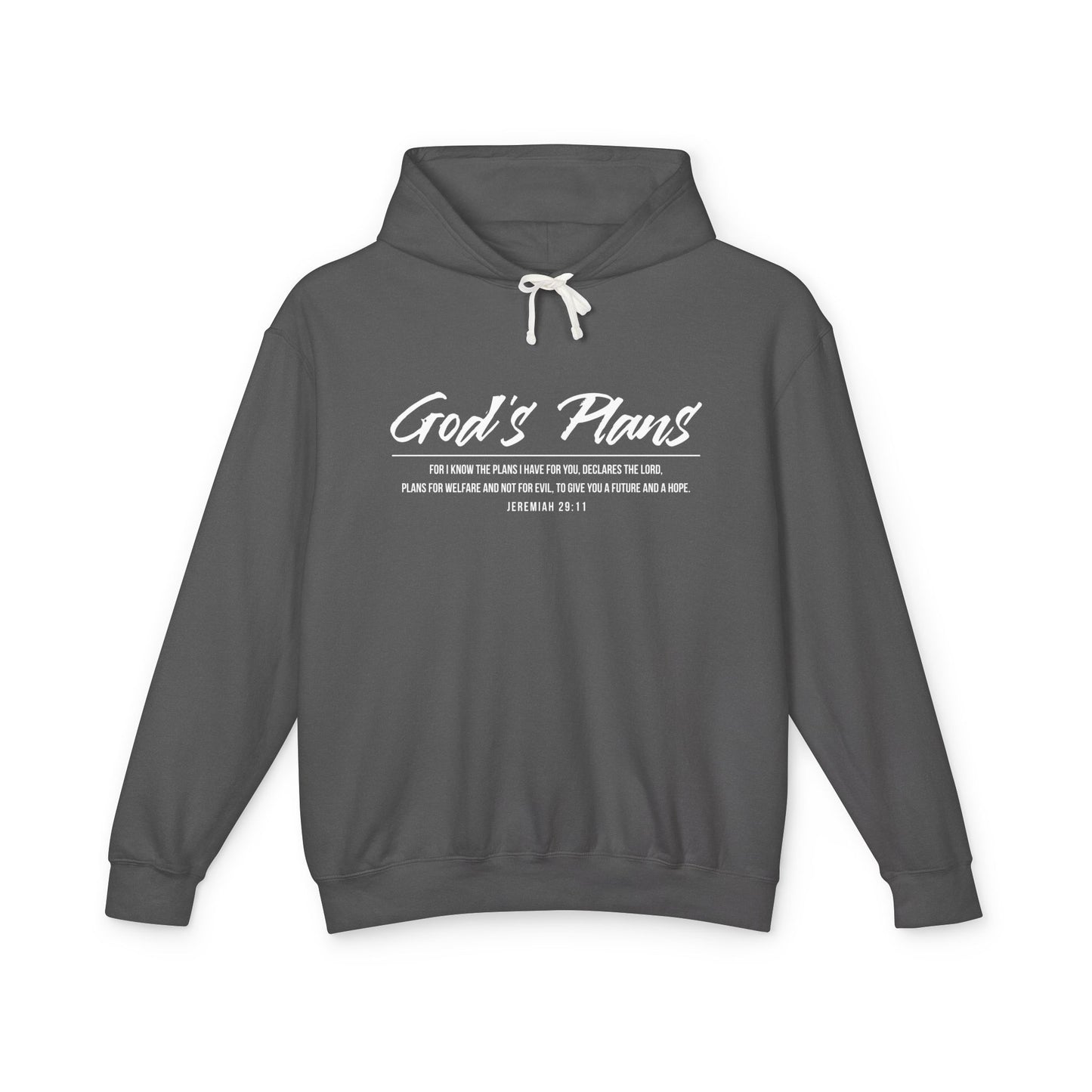 Jeremiah 29:11 "God's Plans" Hoodie — Inspirational Faith Pullover