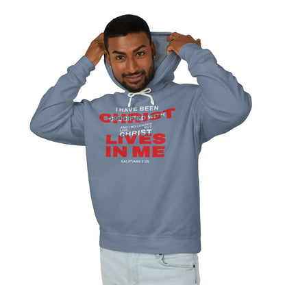 I have been Crucified with Christ "Galatians 2:20"  Red Unisex 100% Cotton Hoodie