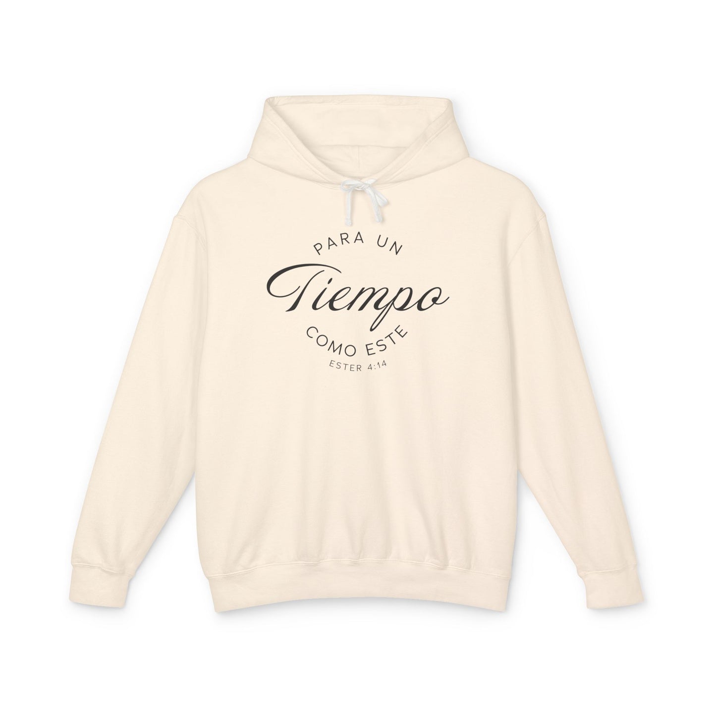 Para un Tiempo Como Este Ester 4:14 100% Cotton Hoodie Sweat-Shirt — Spanish Wise Woman Bible Verse
