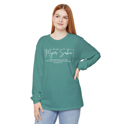 Mujer Sabia Proverbios 14:1 T-Shirt — Spanish Wise Woman Bible Verse