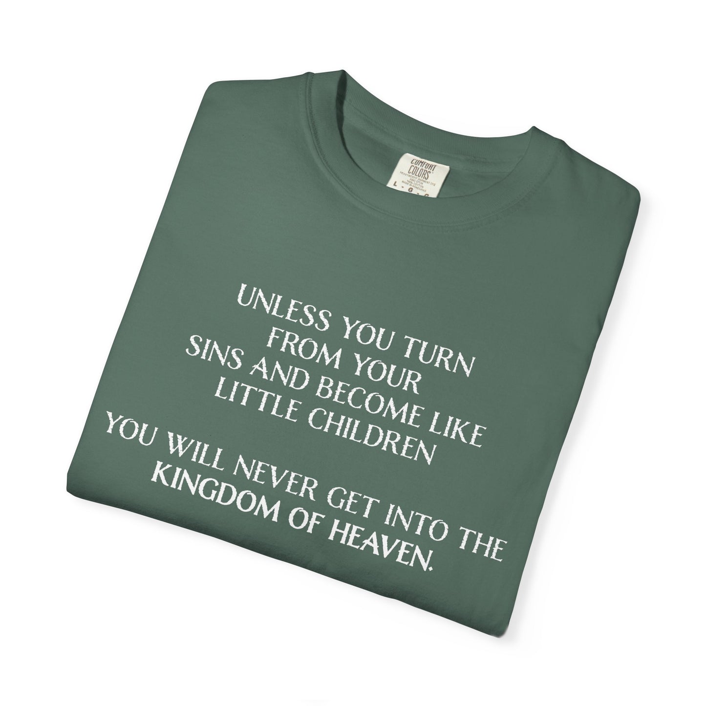 Matthew 18:3 100% Cotton T-shirt — Christian Scripture Tee