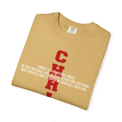 CHRIST the visible image of the invisible God Cotton T-shirt — Faith-Based Christian Tee