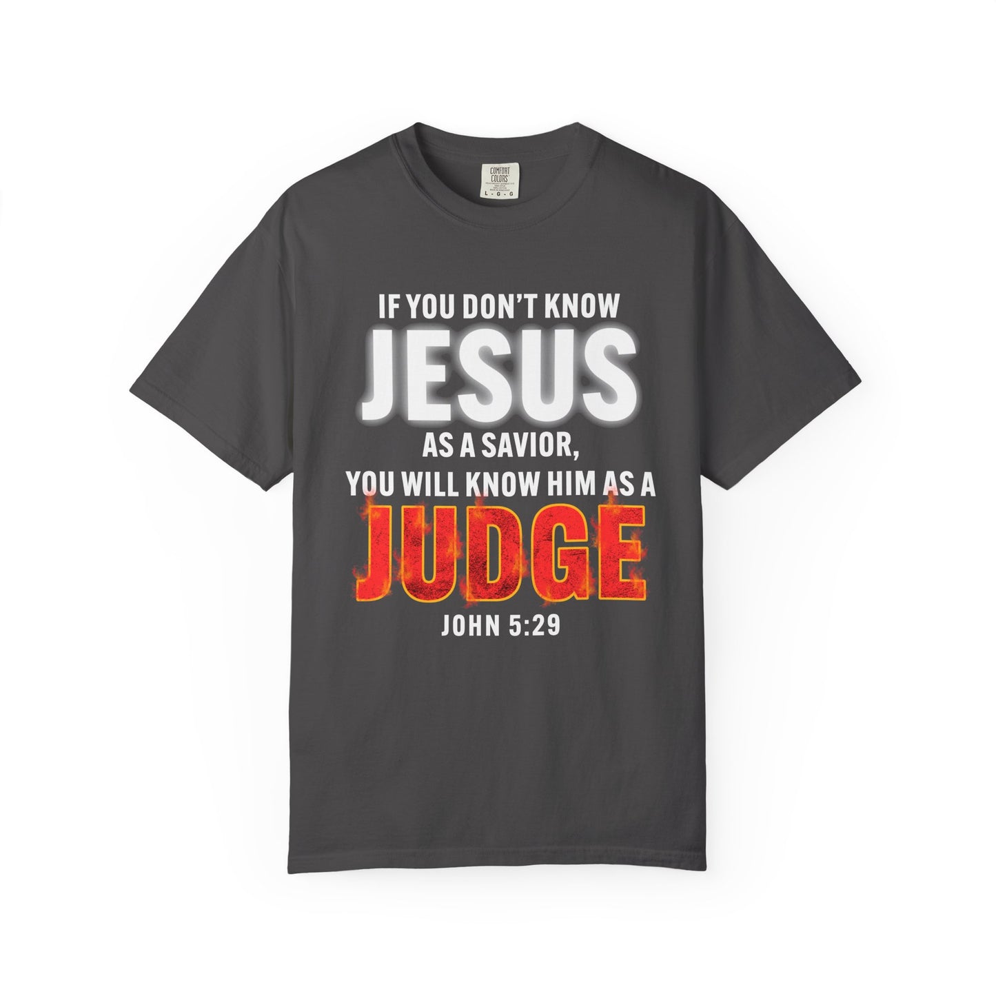 Know Jesus as Savior Cotton T-shirt — Faith-Based Christian Tee