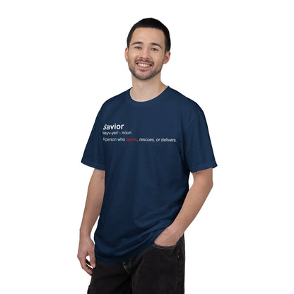 Savior Definition T-Shirt — 'Savior' Dictionary-Style Graphic Tee