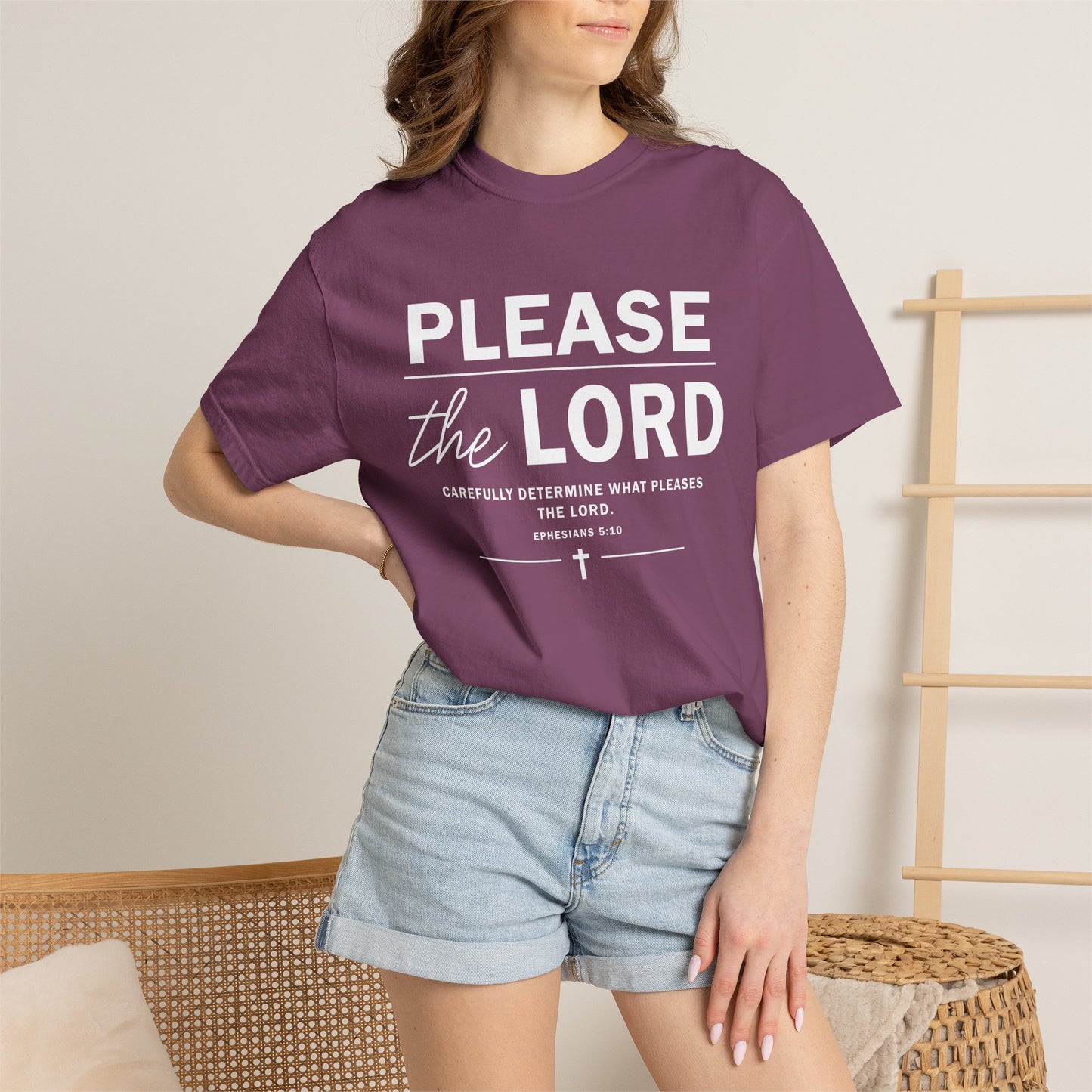 Please the Lord Ephesians 5:10 T-Shirt 100% Cotton T-Shirt