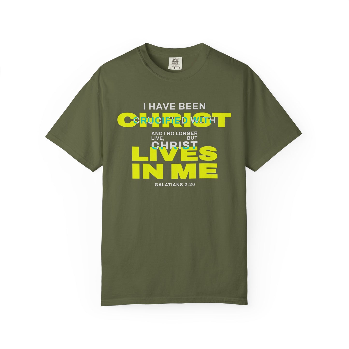 I have been Crucified with Christ "Galatians 2:20" YELLOW 100% Cotton T-Shirt