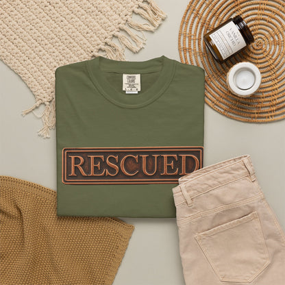 Rescued Colossians 1:13-14 Cotton T-Shirt