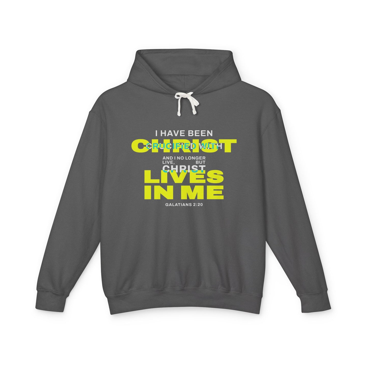 I have been Crucified with Christ "Galatians 2:20"  Yellow  Unisex 100% Cotton Hoodie