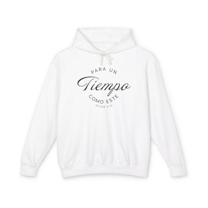 Para un Tiempo Como Este Ester 4:14 100% Cotton Hoodie Sweat-Shirt — Spanish Wise Woman Bible Verse