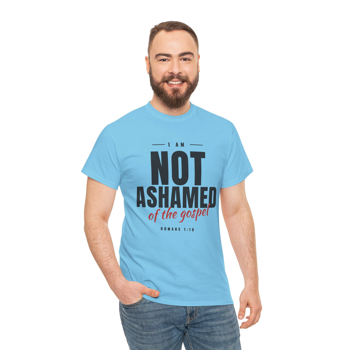 Not Ashamed of the Gospel Christian Faith T-Shirt