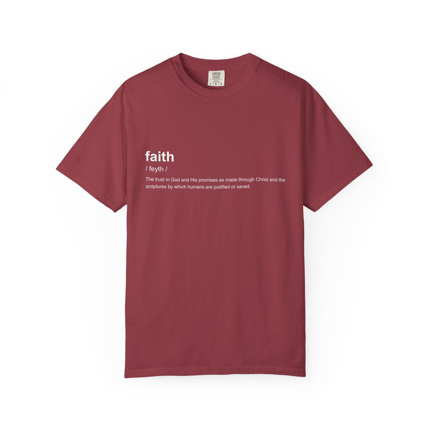 Faith Definition 100% Cotton T-Shirt — Inspirational Scripture Tee