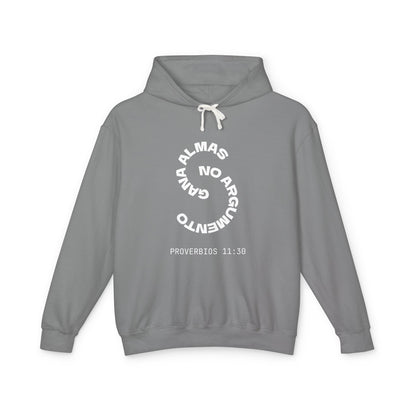 Proverbios 11:30 "Gana Almas, No Argumentos" Hoodie — 100% Cotton Spanish Faith Sweatshirt