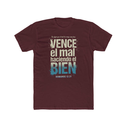 Spanish Scripture T-Shirt — "Vence el mal haciendo el bien" (Romans 12:21)