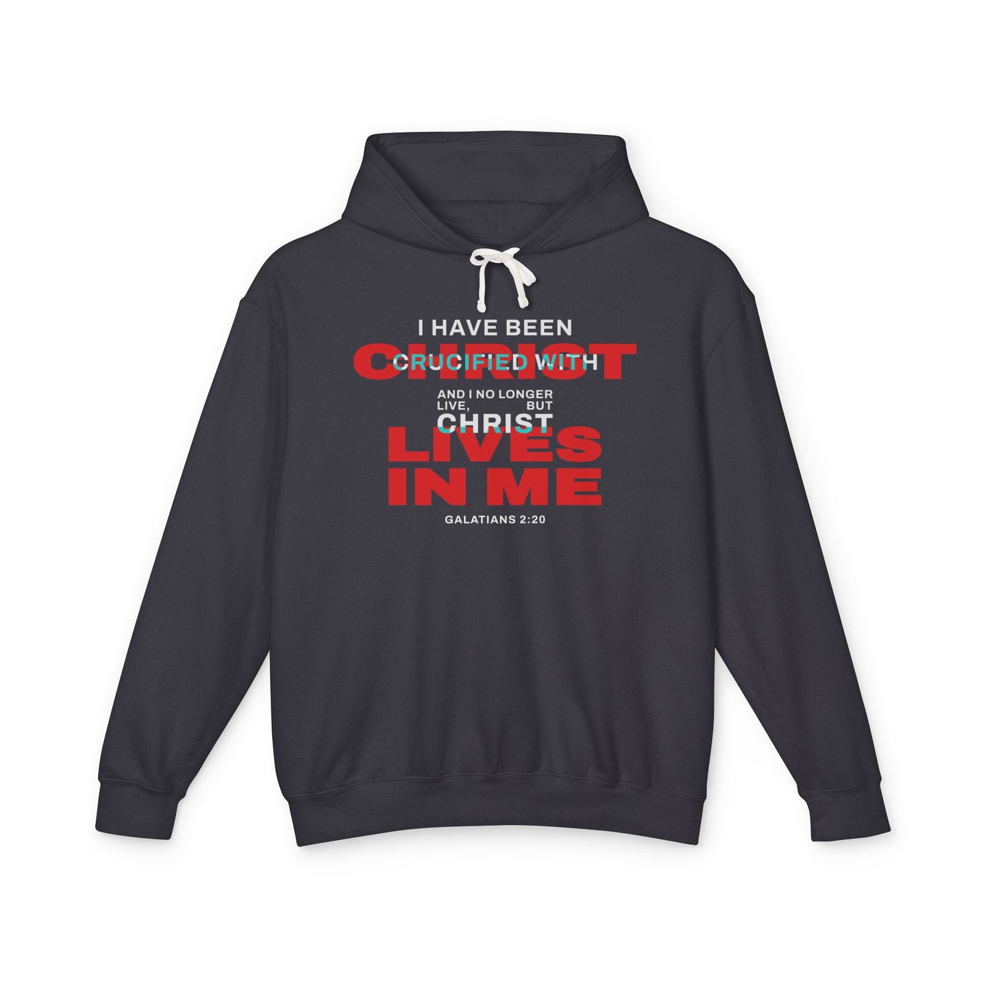 I have been Crucified with Christ "Galatians 2:20"  Red Unisex 100% Cotton Hoodie