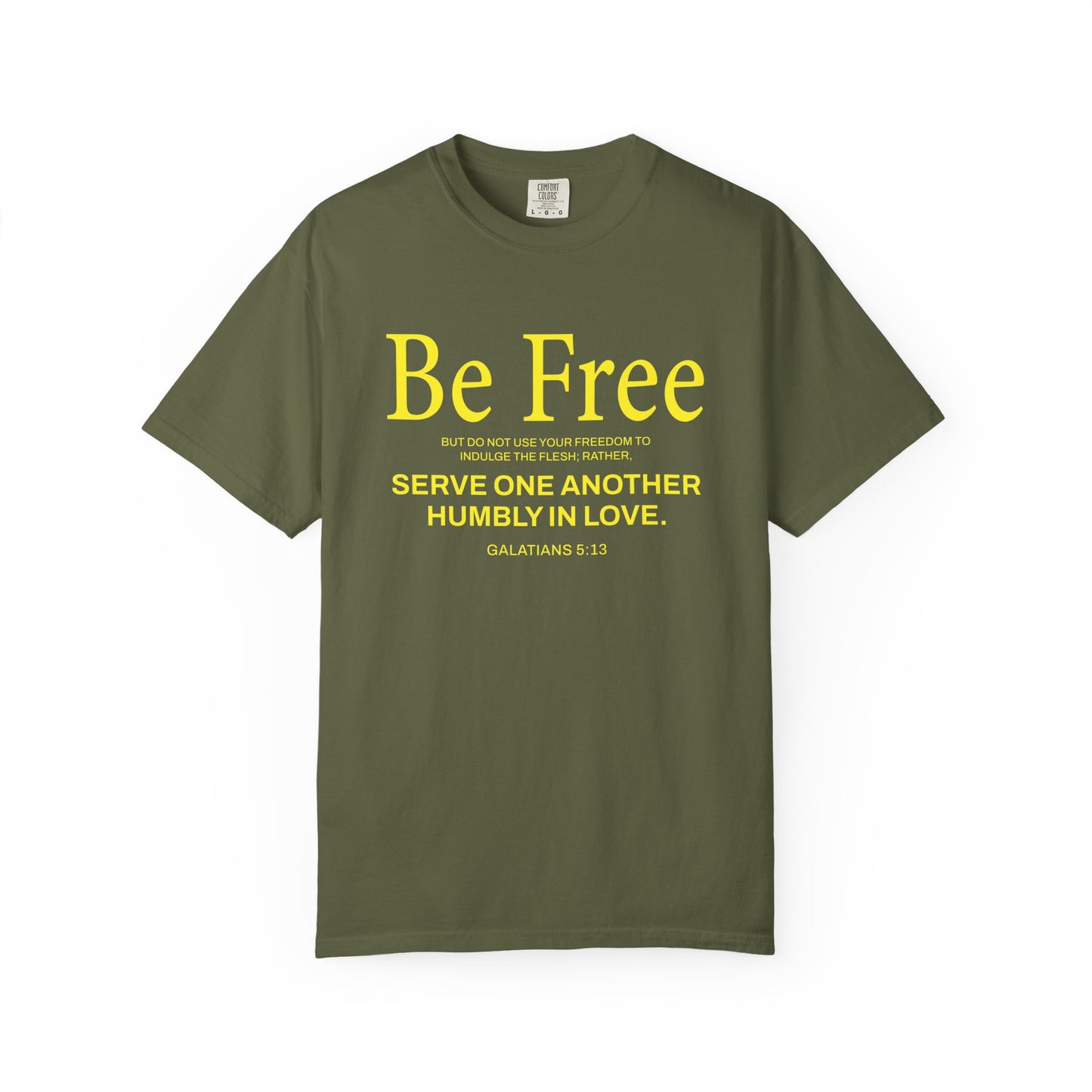 Be Free "Galatians 5:13" Yellow