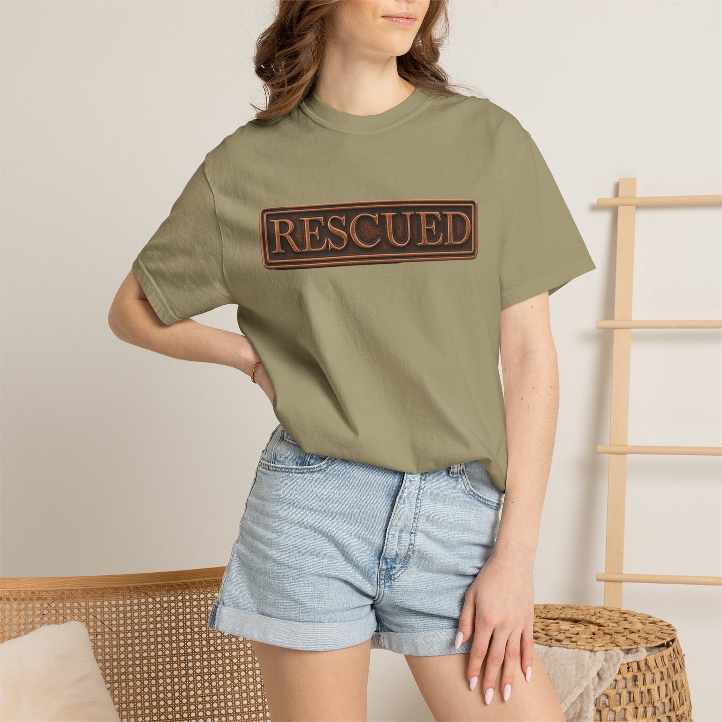 Rescued Colossians 1:13-14 Cotton T-Shirt