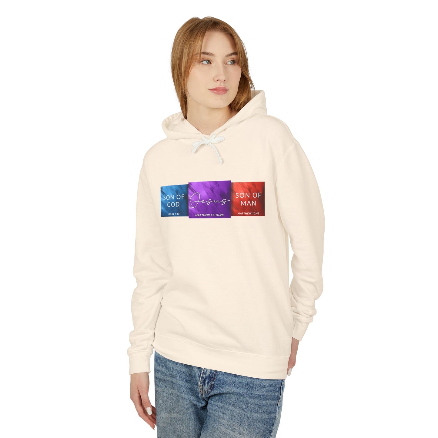 Son of Man Son of God Cotton T‑Shirt — Christian Faith Graphic  Hooded Sweatshirt