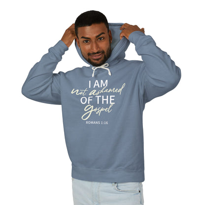 Romans 1:16 Beige 100% Cotton Unisex Hoodie Comfort Color