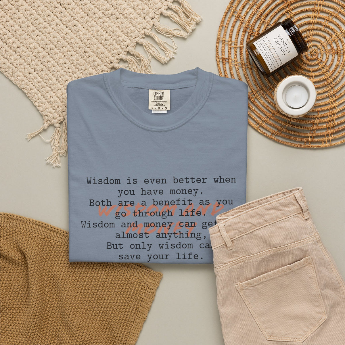 Biblical Wisdom T-Shirt — "Wisdom & Truth" Ecclesiastes 7:11 Scripture Tee