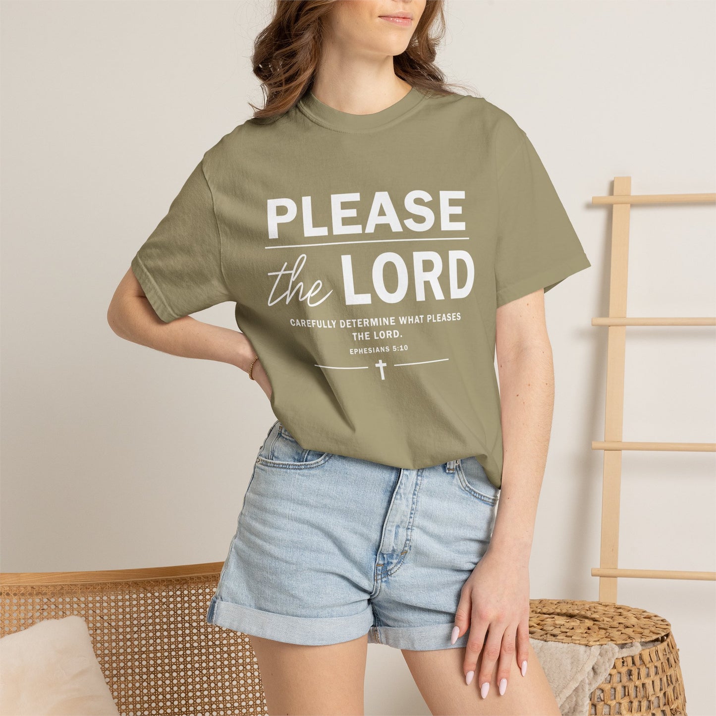 Please the Lord Ephesians 5:10 T-Shirt 100% Cotton T-Shirt
