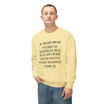 Change the Situation 100% Cotton Crewneck Sweatshirt