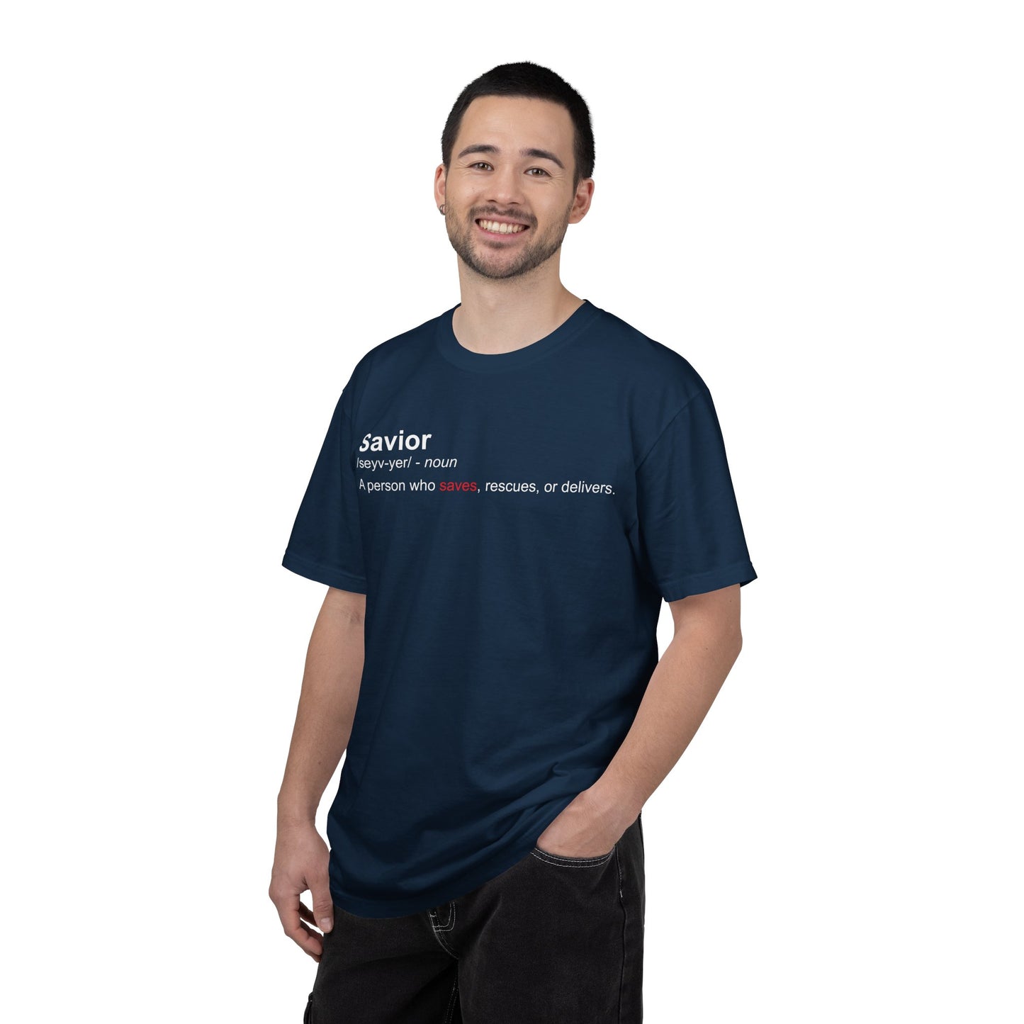Savior Definition T-Shirt — 'Savior' Dictionary-Style Graphic Tee