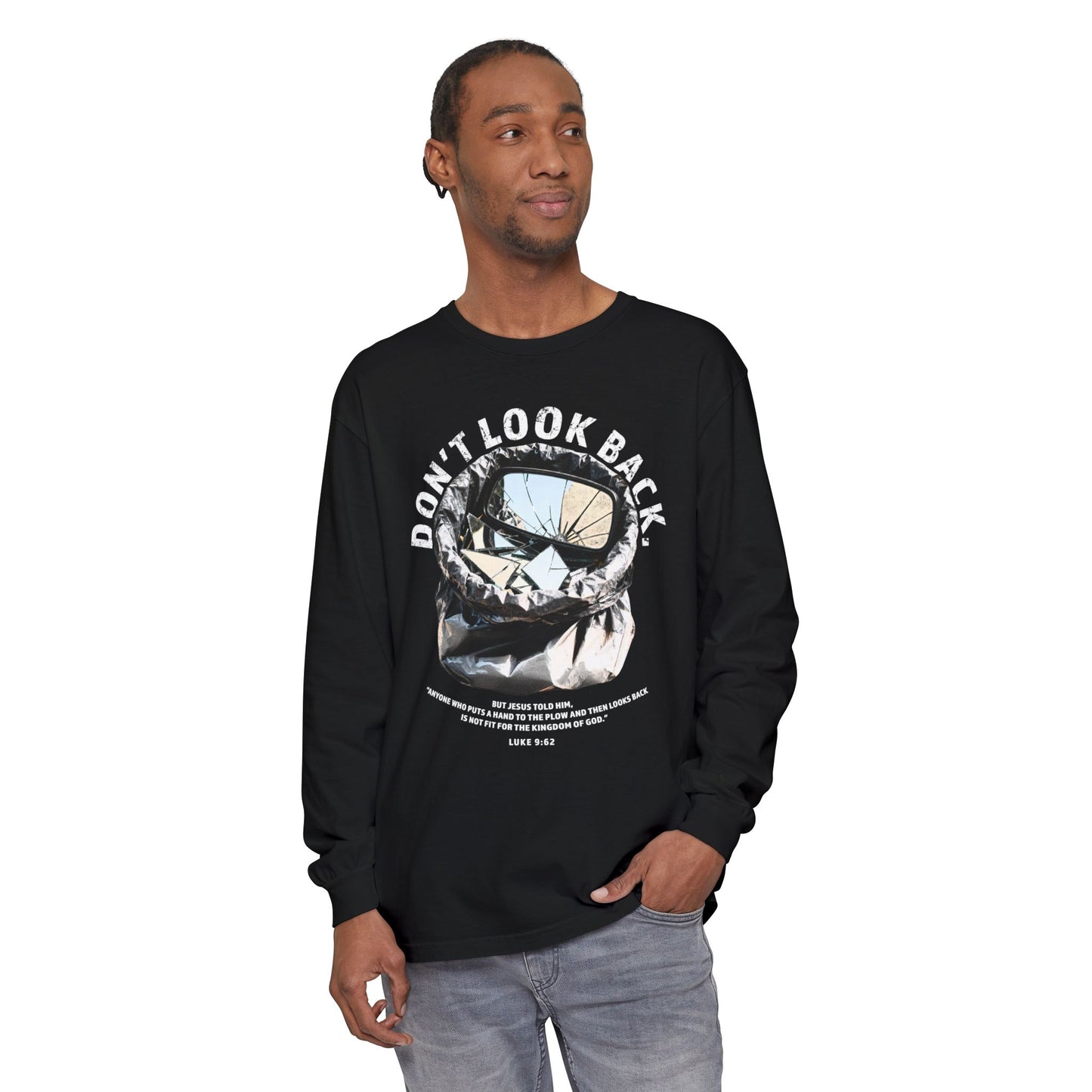 Don't Look Back Luke 9:62 T-Shirt — Inspirational Bible Verse Tee
