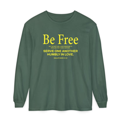 Be Free "Galatians 5:13" Yellow