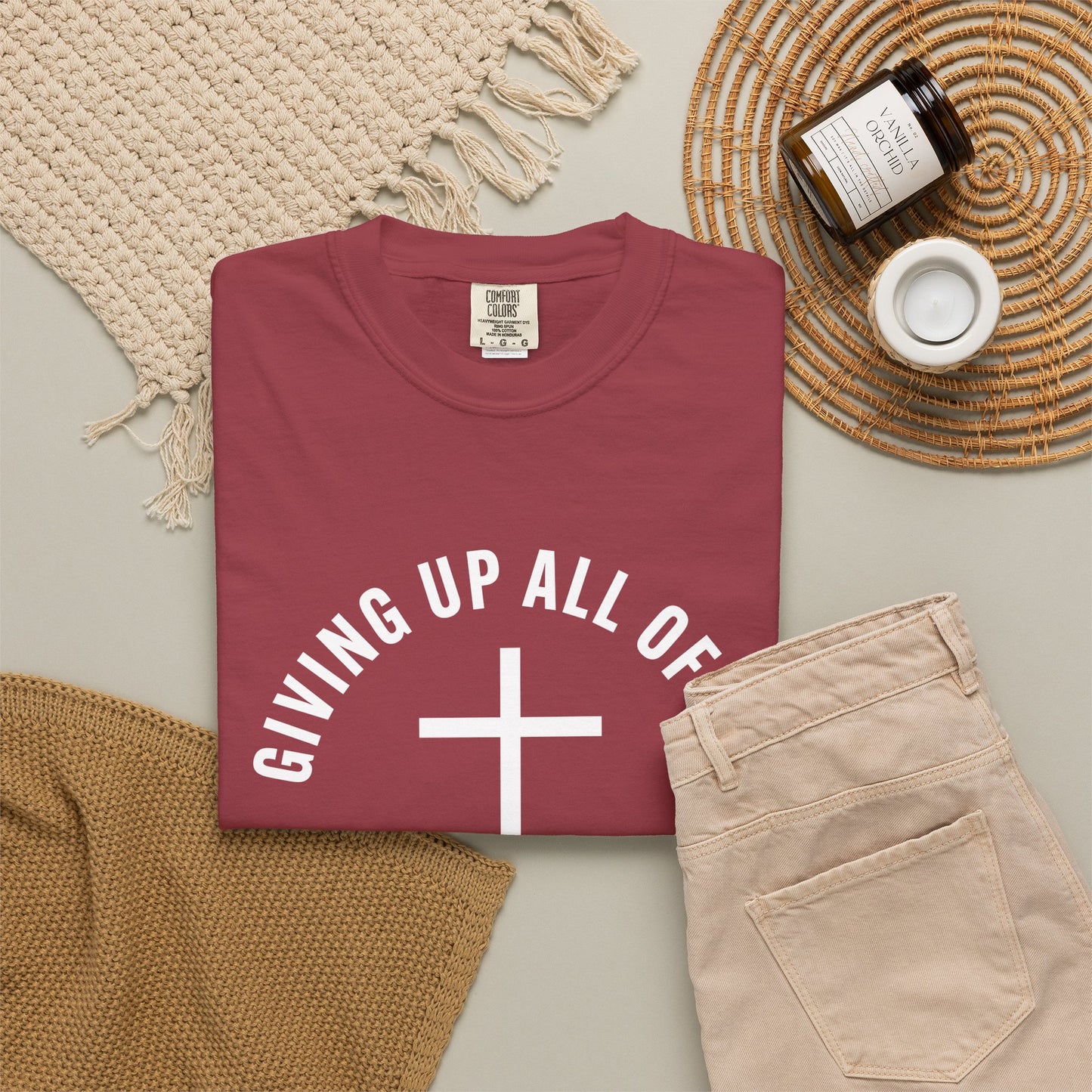 Giving up All Of Me "Matthew 16:24" 100% Cotton T-Shirt