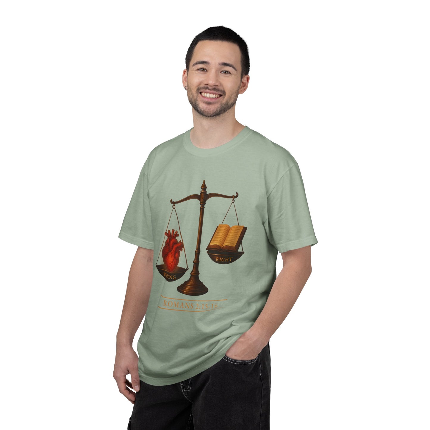 "Romans 2:15-16" 100% Cotton T-Shirt