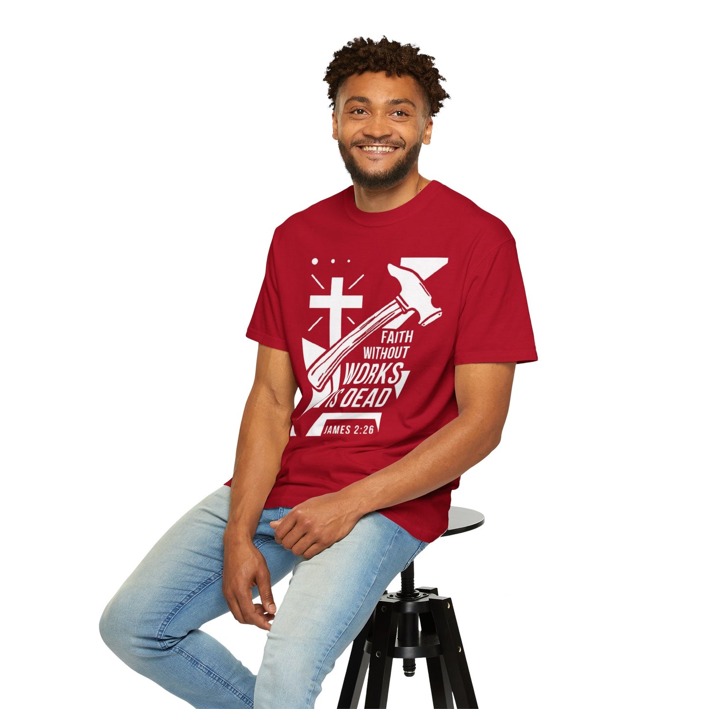 Faith Without Works is Dead "James 2:26" 100%  Cotton T-Shirt