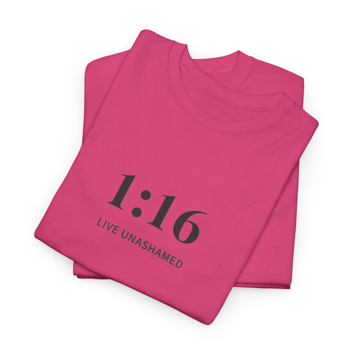 1:16 Live Unashamed Faithful Christian T-Shirt