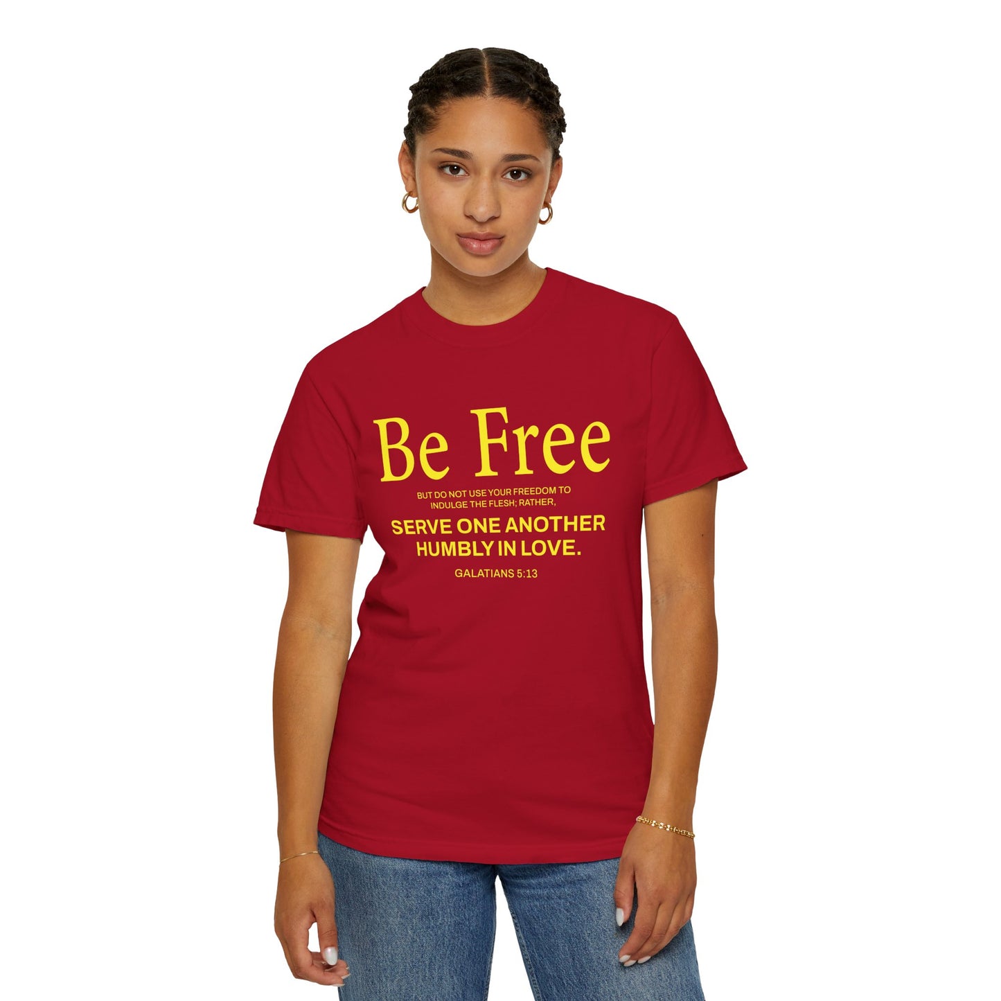 Be Free "Galatians 5:13" Yellow