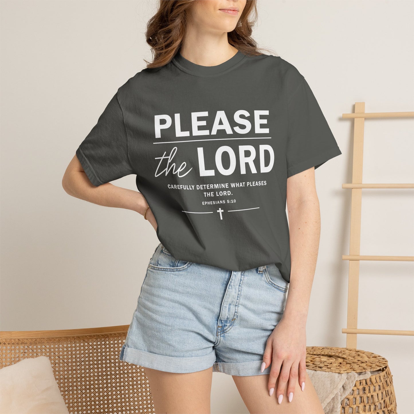Please the Lord Ephesians 5:10 T-Shirt 100% Cotton T-Shirt