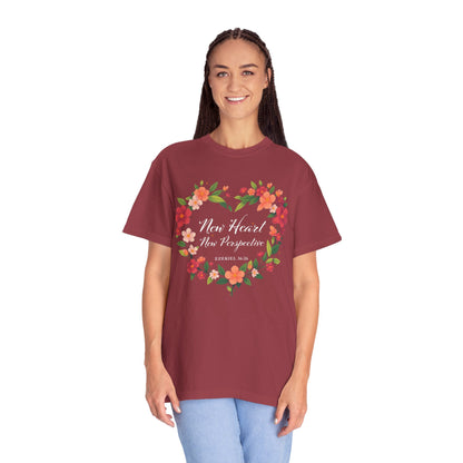 New Heart and New Perspective "Ezekiel 36:26" 100% Cotton T Shirt