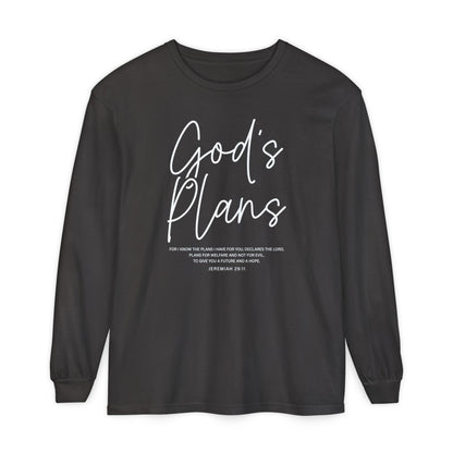 God's Plans Jeremiah 29:11 100% Cotton Long Sleeve